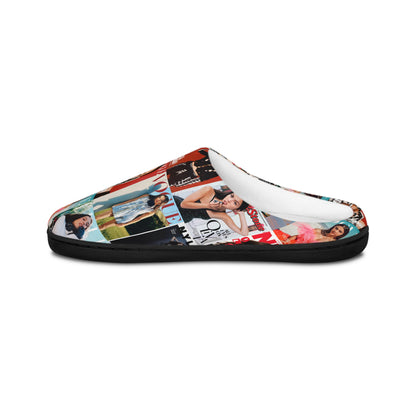 Olivia Rodrigo Magazine Cover Collage Pattern Women's Indoor Slippers