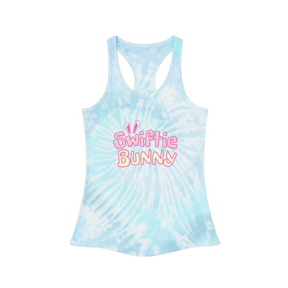 Taylor Swift Easter Swiftie Bunny Tie Dye Racerback Tank Top