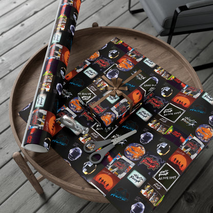 Daft Punk Album Cover Art Collage Gift Wrap Paper