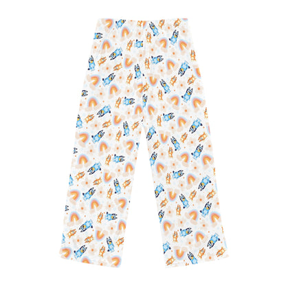 Bluey Rainbows & Flowers Pattern Women's Pajama Pants