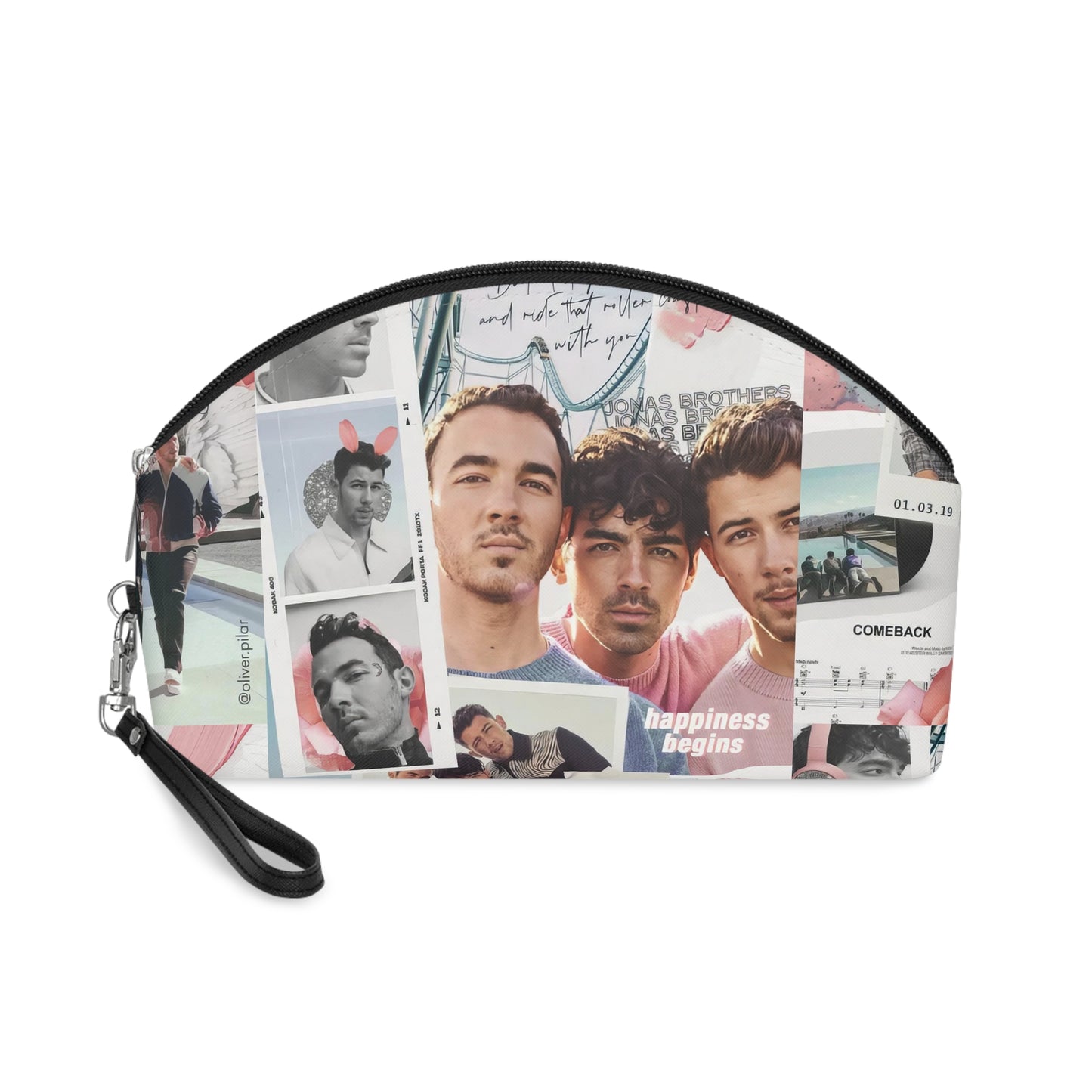 Jonas Brothers Happiness Begins Collage Makeup Bag