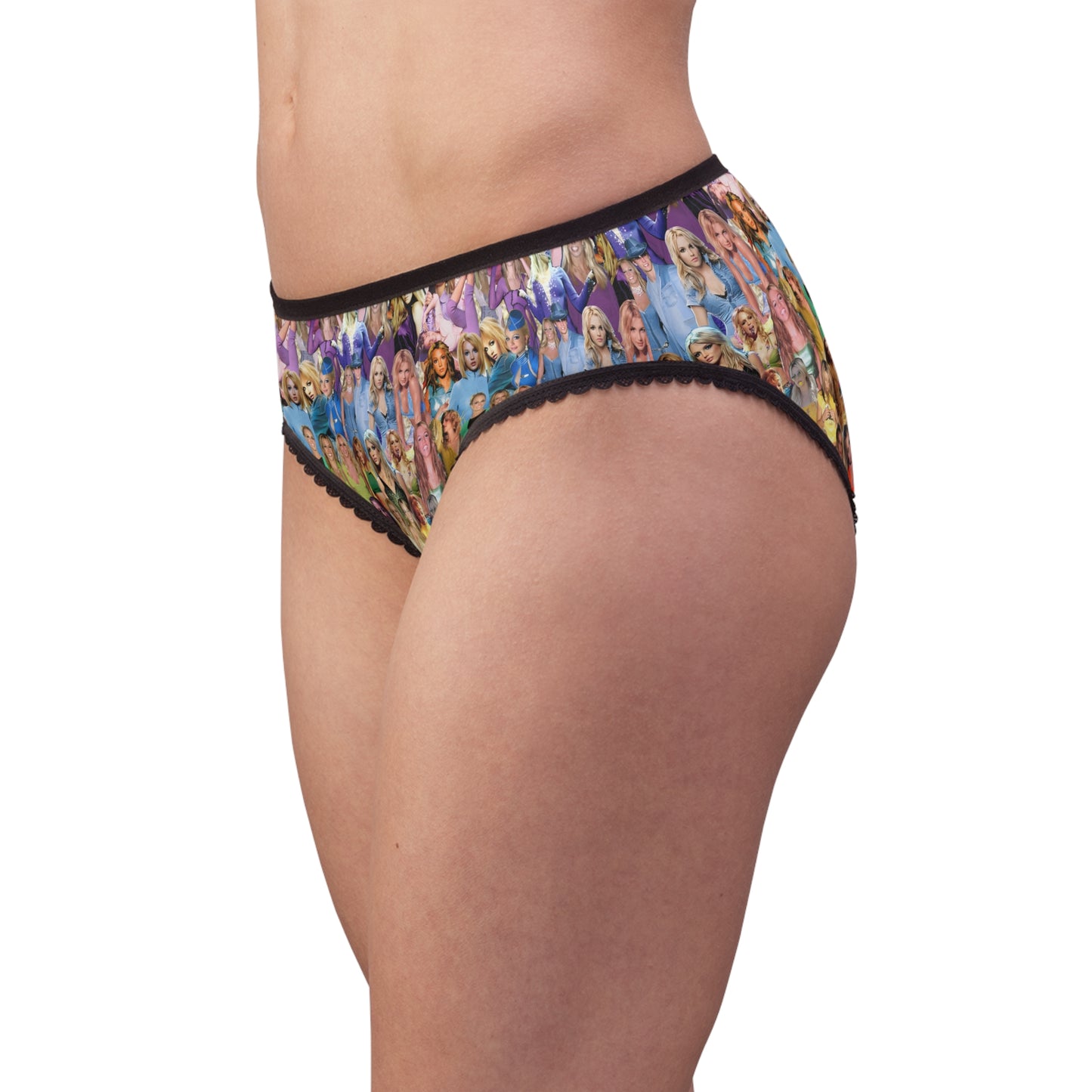 Britney Spears Rainbow Photo Collage Women's Briefs