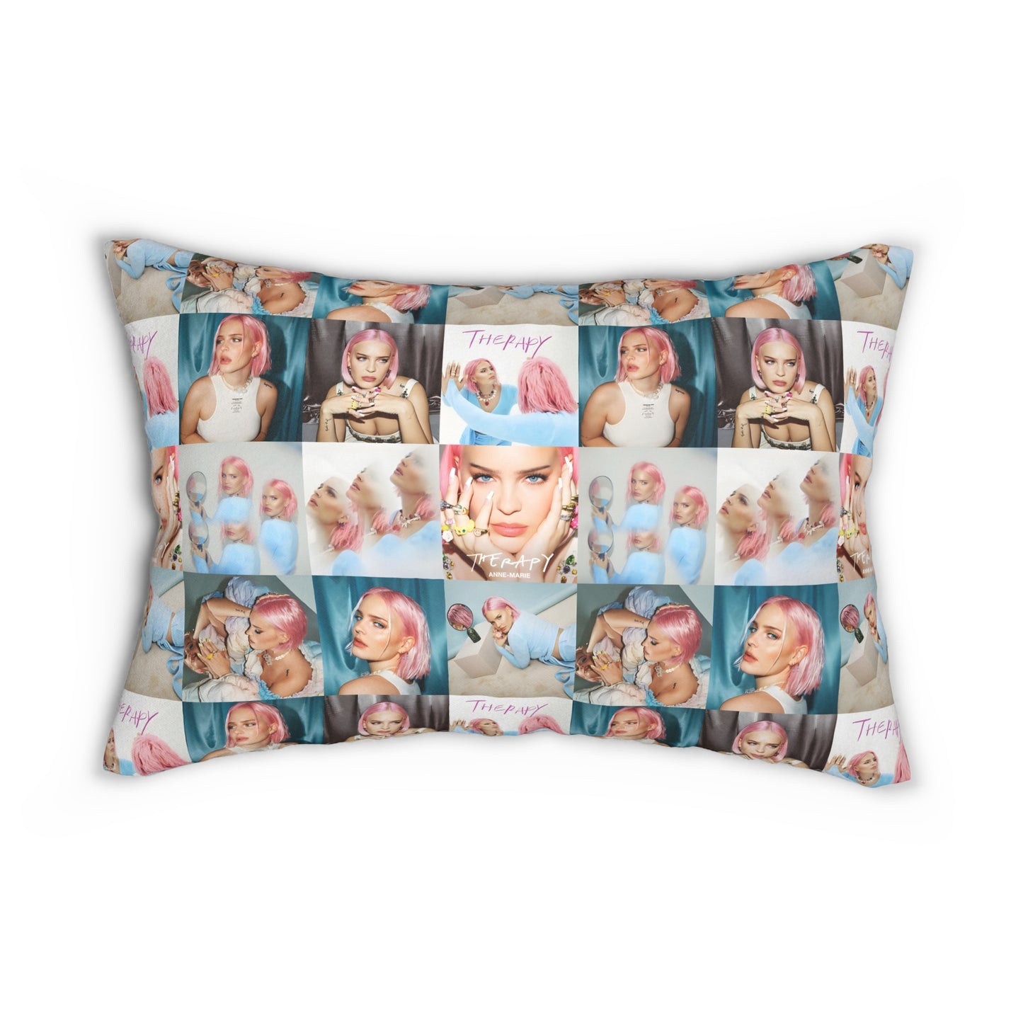 Anne Marie Therapy Mosaic Spun Polyester Lumbar Pillow