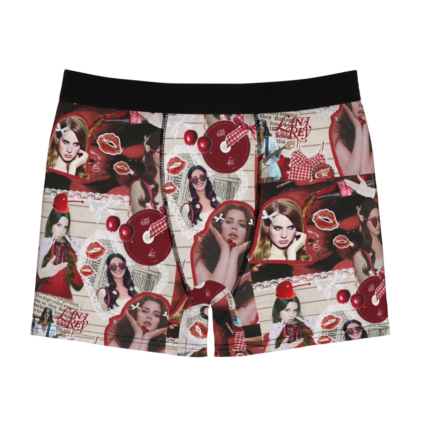 Lana Del Rey Cherry Coke Collage Men's Boxer Briefs Underwear