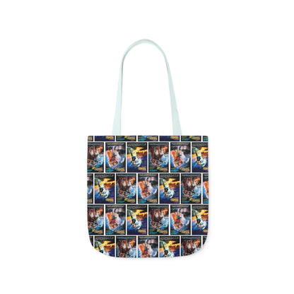 Back To The Future Movie Posters Collage Polyester Canvas Tote Bag