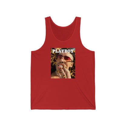 Bad Bunny Playboy Cover Unisex Jersey Tank