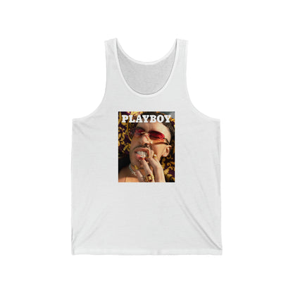 Bad Bunny Playboy Cover Unisex Jersey Tank