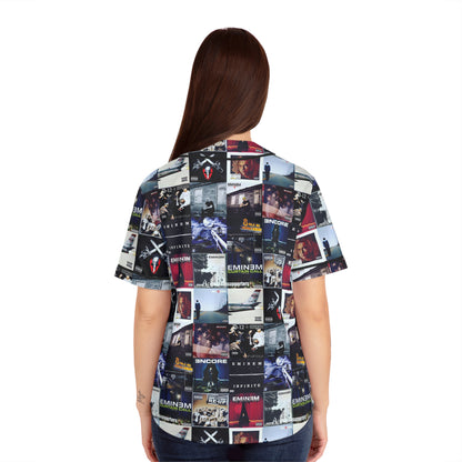 Eminem Album Art Cover Collage Women's Baseball Jersey