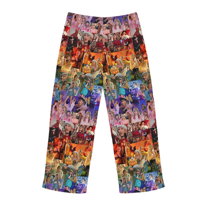 Taylor Swift Rainbow Photo Collage Men's Pajama Pants