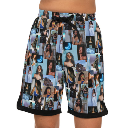 Madison Beer Mind In The Clouds Collage Basketball Rib Shorts