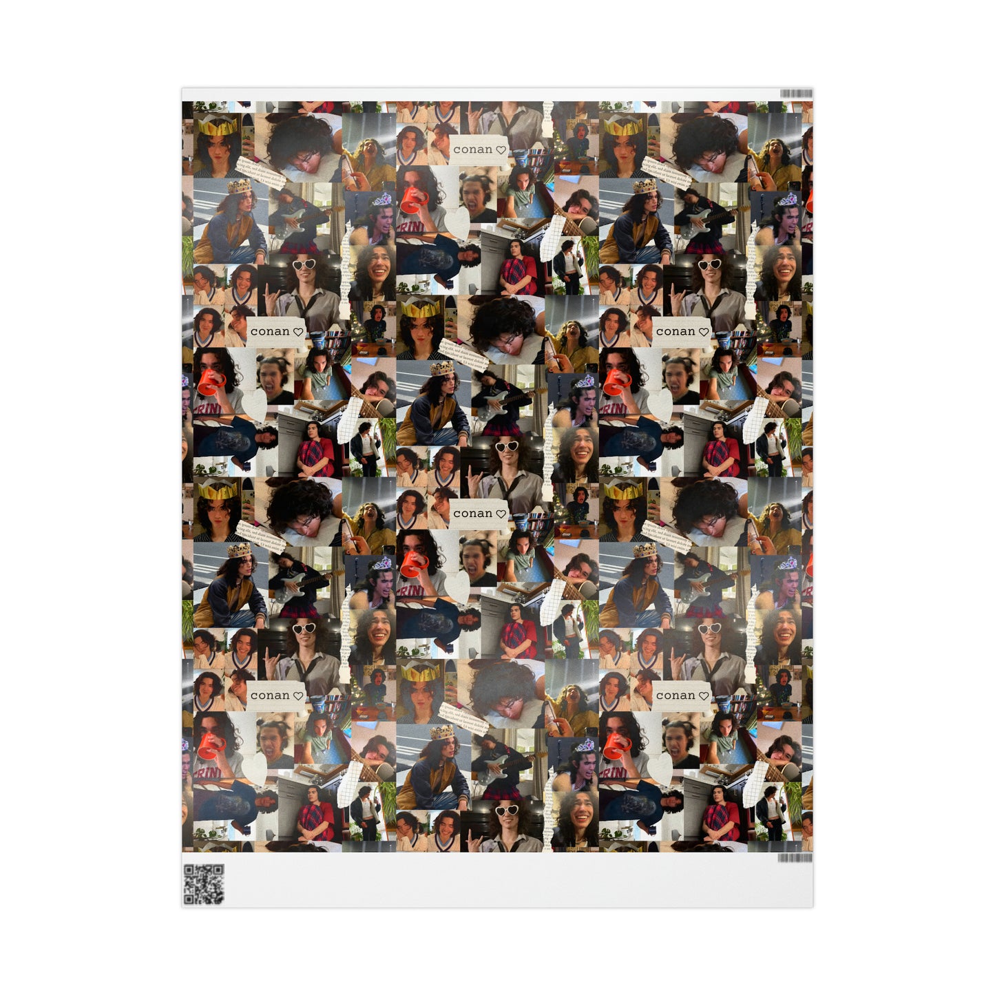 Conan Grey Being Cute Photo Collage Gift Wrapping Paper