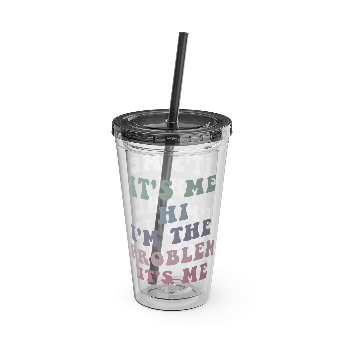 Taylor Swift It's Me Hi Sunsplash Tumbler with Straw