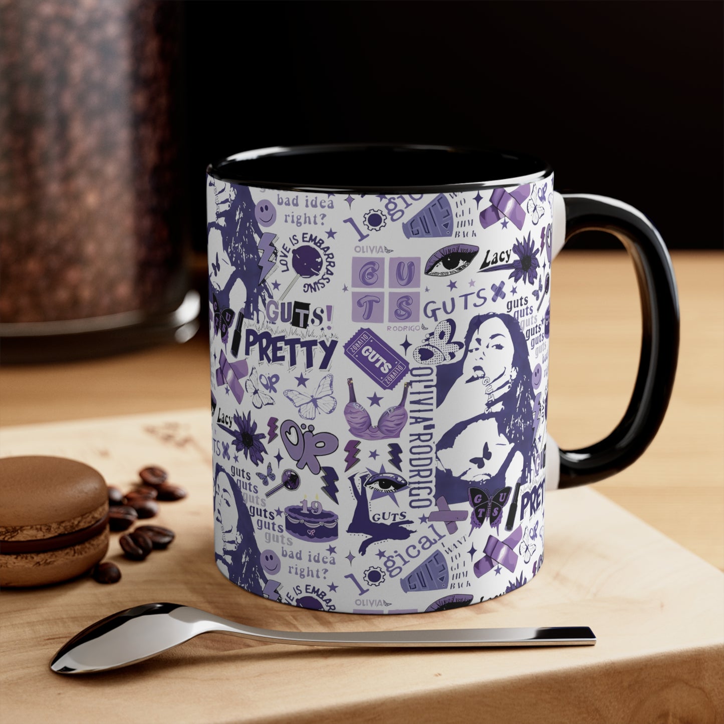 Olivia Rodrigo Guts Tour Collage Accent Coffee Mug, 11oz