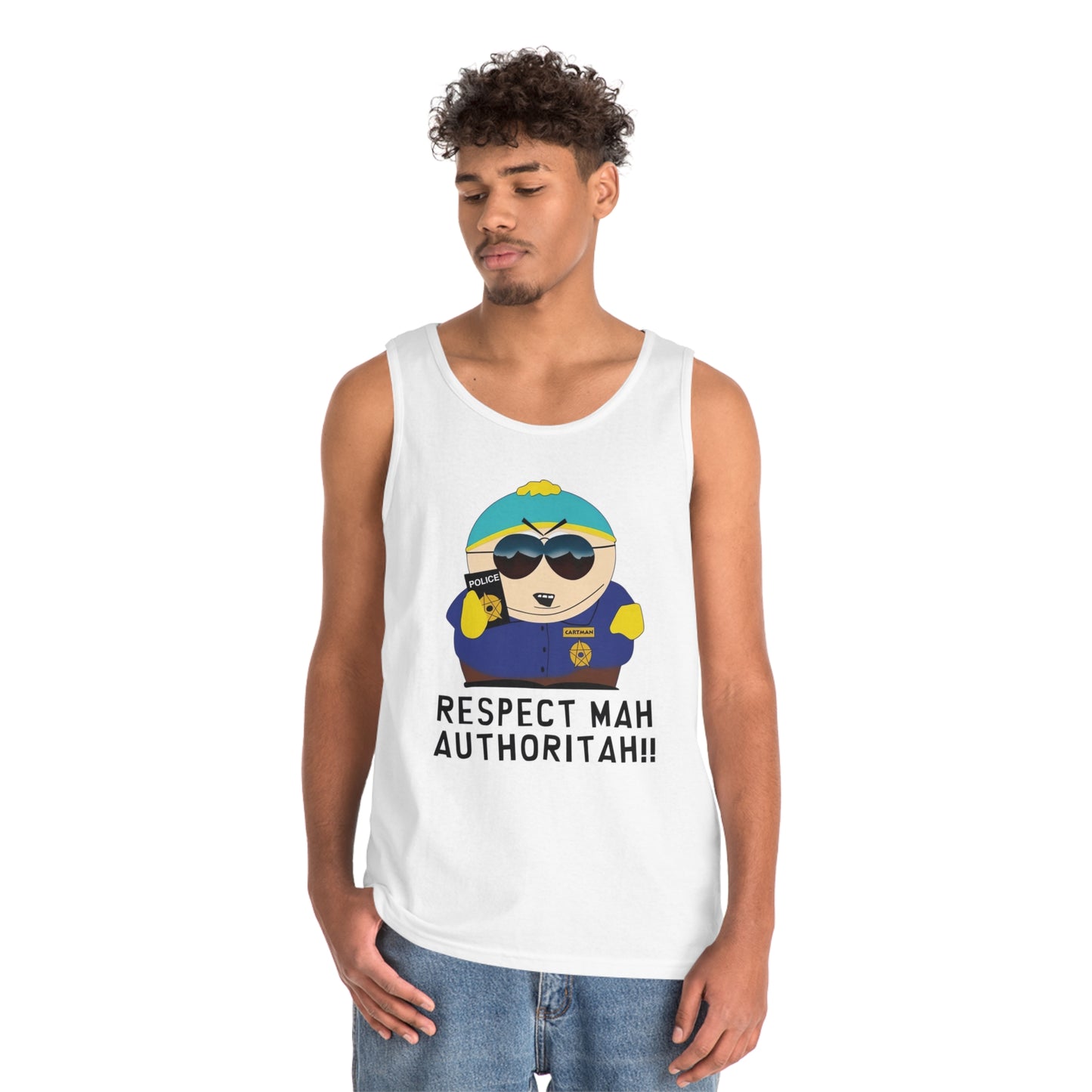 South Park Cartman Respect Mah Autheritah! Unisex Heavy Cotton Tank Top