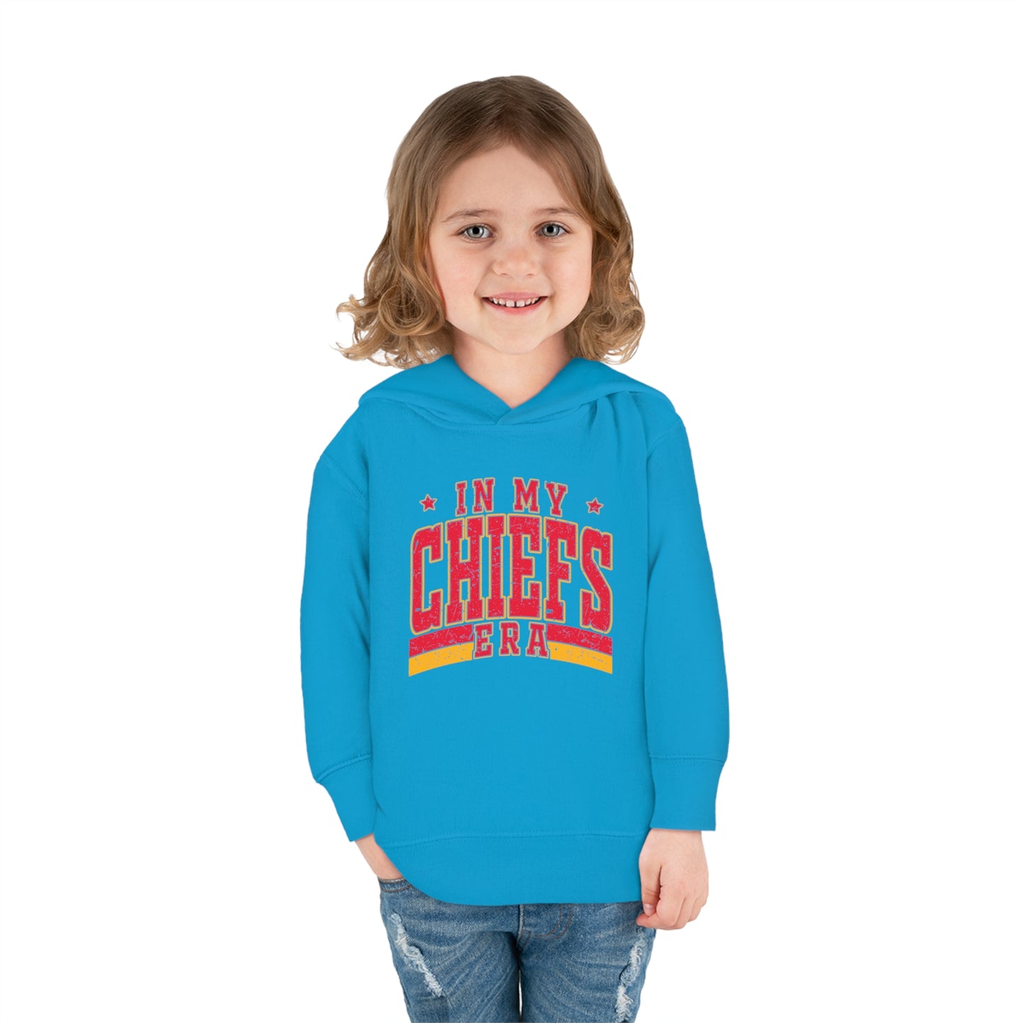 Taylor Swift In My Chiefs Era Toddler Pullover Fleece Hoodie