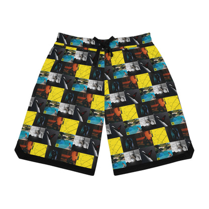 Post Malone Album Art Collage Basketball Rib Shorts