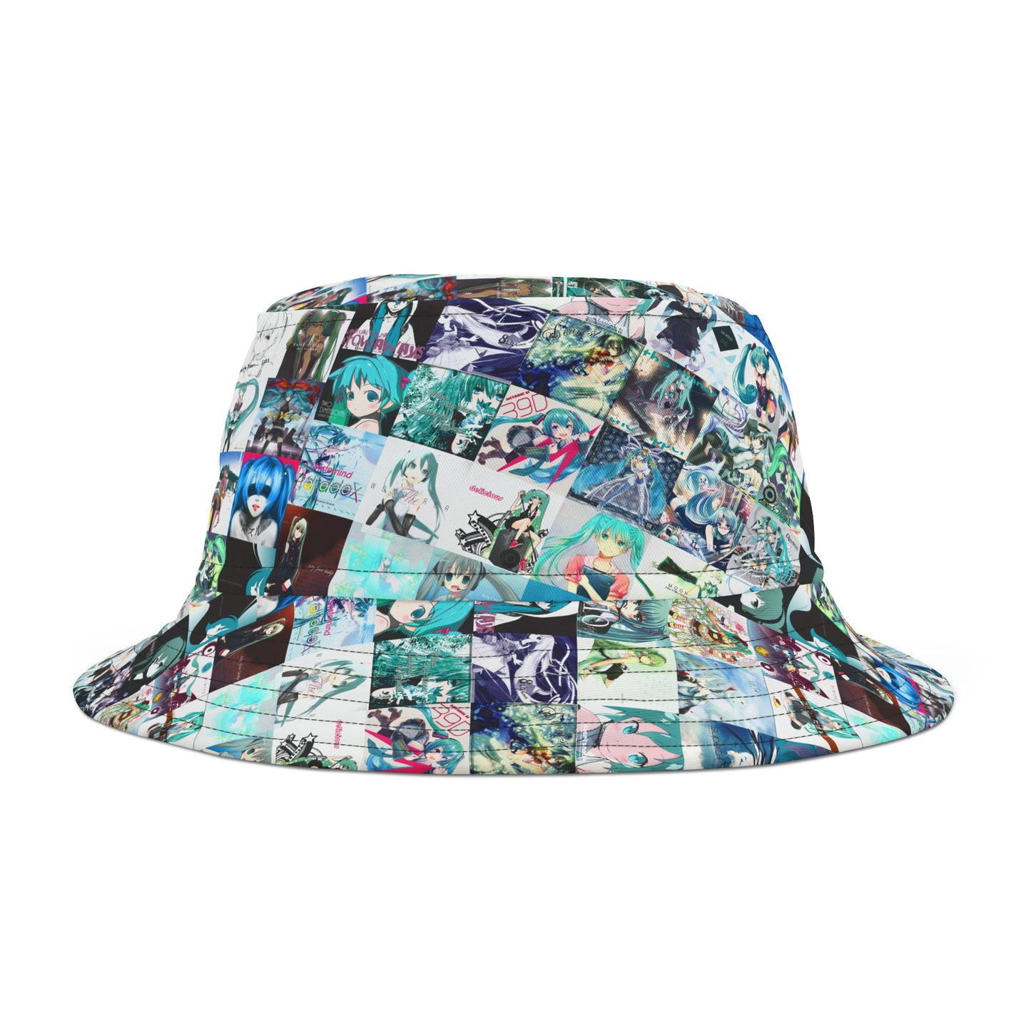 Hatsune Miku Album Cover Collage Bucket Hat