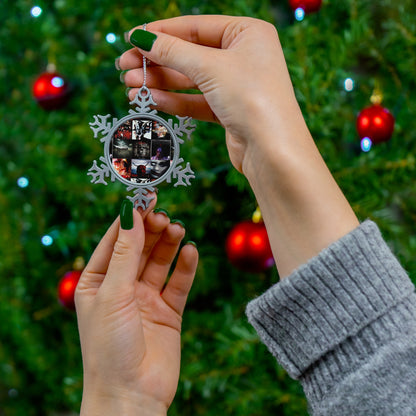 Slipknot Album Art Collage Pewter Snowflake Ornament