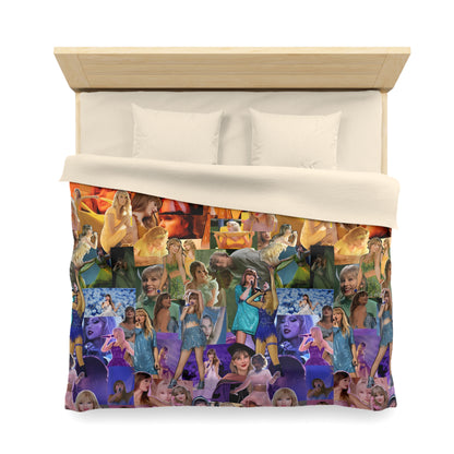 Taylor Swift Rainbow Photo Collage Microfiber Duvet Cover