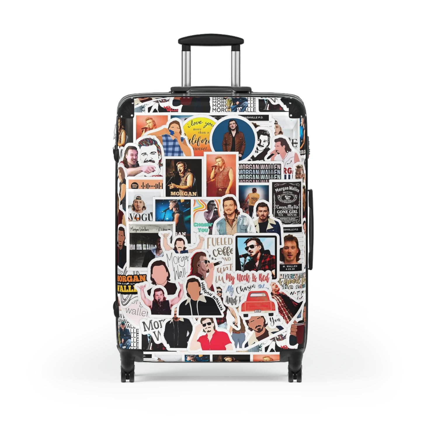 Morgan Wallen Sticker Collage Suitcase