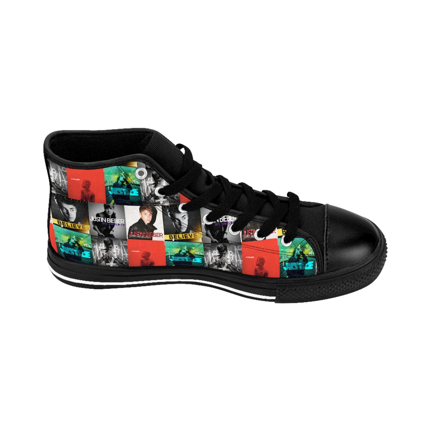 Justin Bieber Album Cover Collage Women's Classic Sneakers