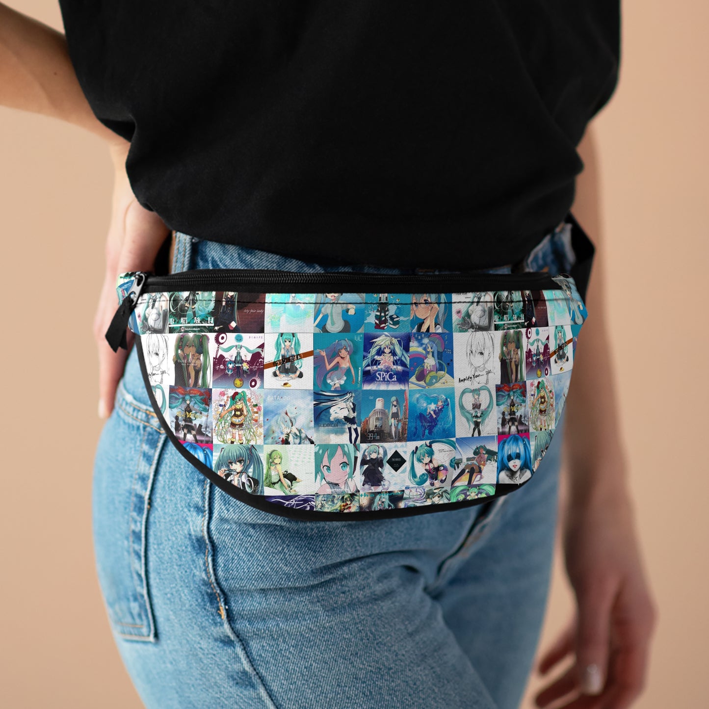 Hatsune Miku Album Cover Collage Fanny Pack