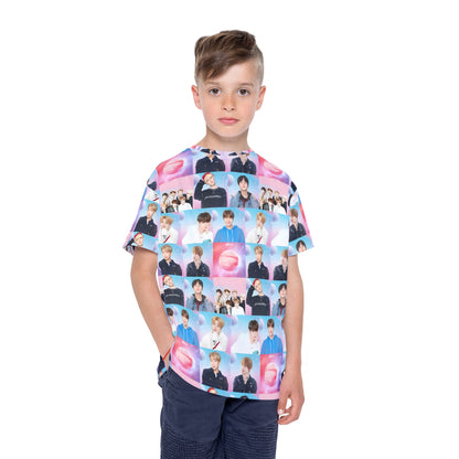 BTS World Mosaic Kids Sports Jersey