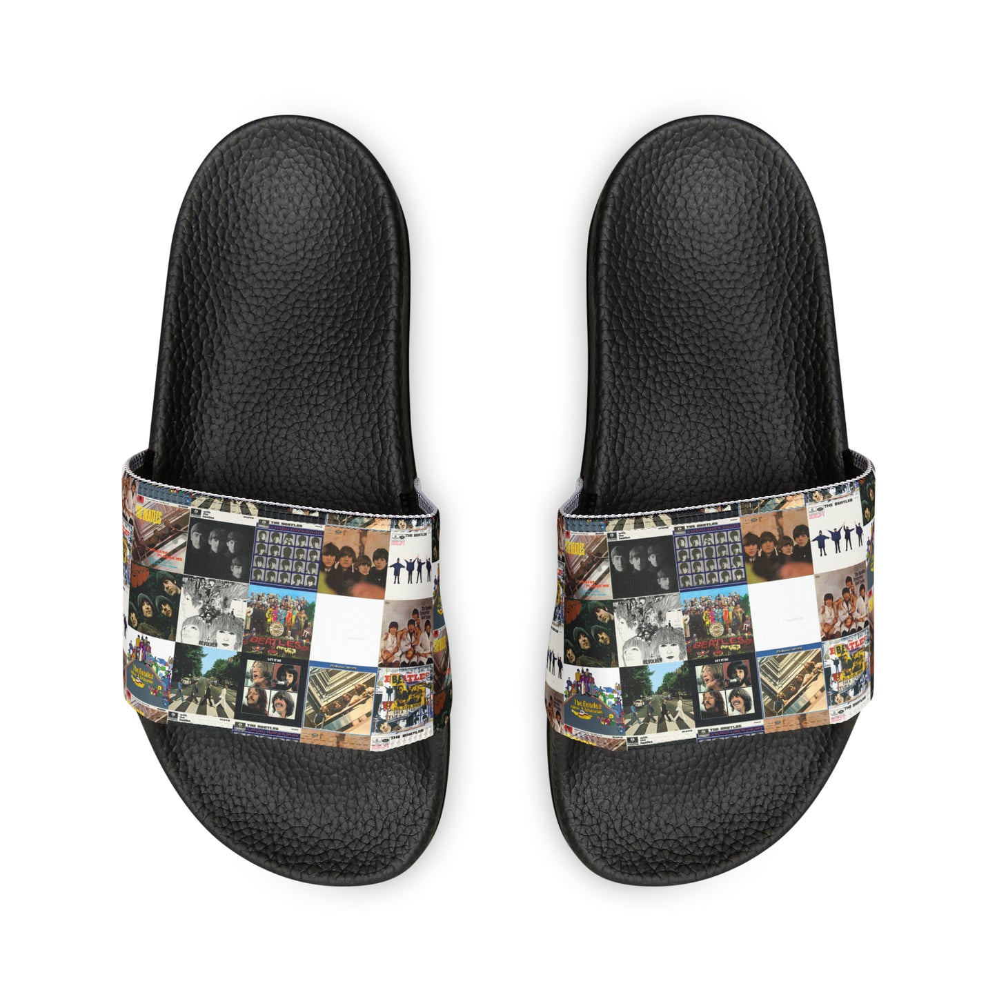 The Beatles Album Cover Collage Men's Slide Sandals