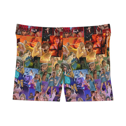 Taylor Swift Rainbow Photo Collage Women's Shorts