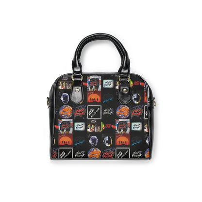 Daft Punk Album Cover Art Collage Shoulder Handbag