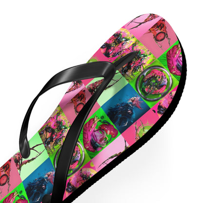 Lady Gaga Dawn of Chromatica Mosaic Flip Flops