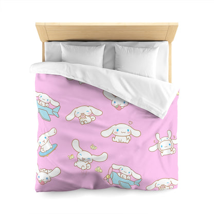 Cinnamoroll Playing Around Pattern Microfiber Duvet Cover