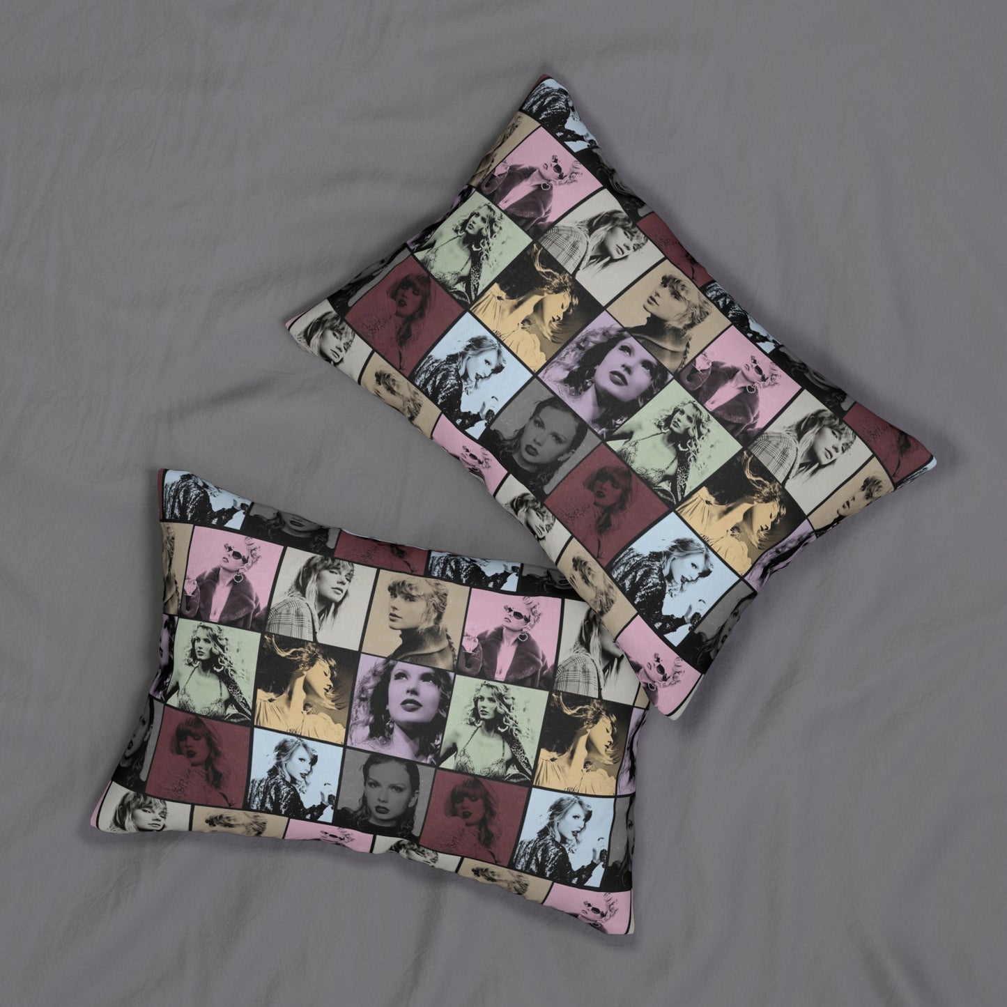 Taylor Swift Eras Collage Polyester Lumbar Pillow