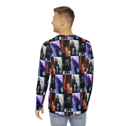 Post Malone On Tour Collage Men's Long Sleeve Tee Shirt