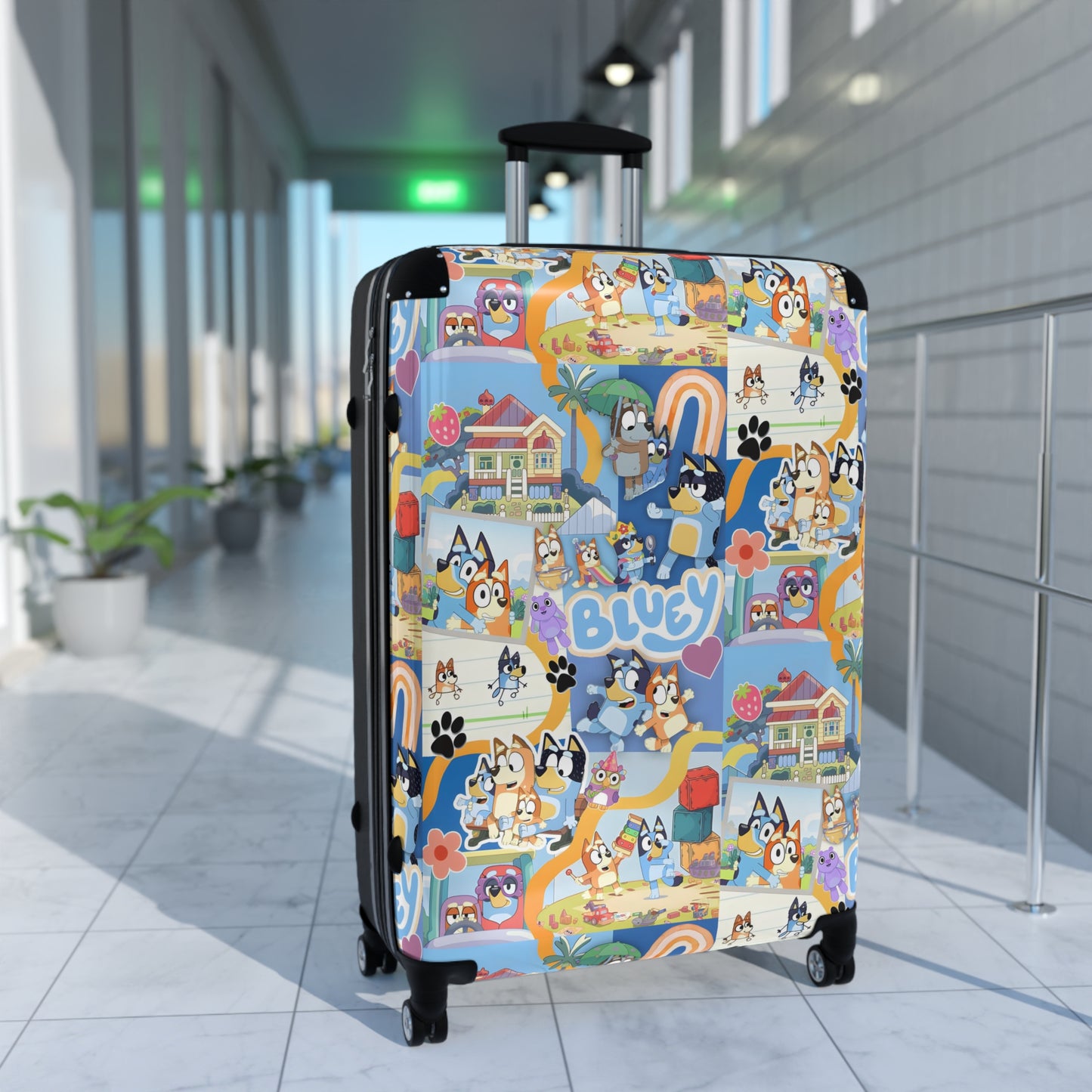 Bluey Playtime Collage Suitcase