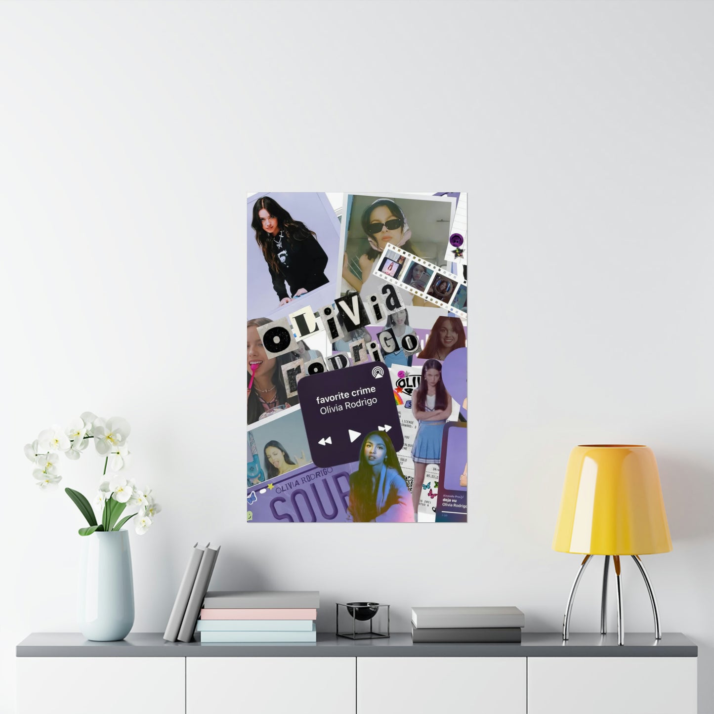 Olivia Rodrigo Deja Vu Collage Matte Poster