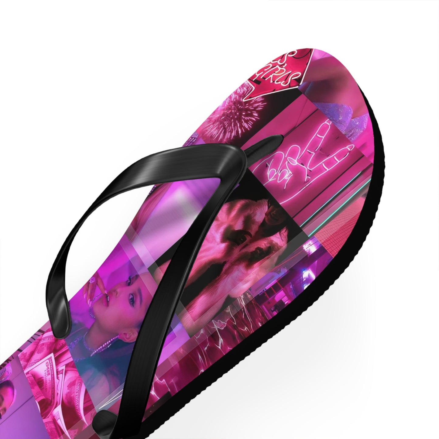 Ariana Grande 7 Rings Collage Flip Flops