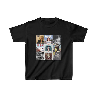 Lana Del Rey Album Cover Collage Kids Heavy Cotton Tee Shirt