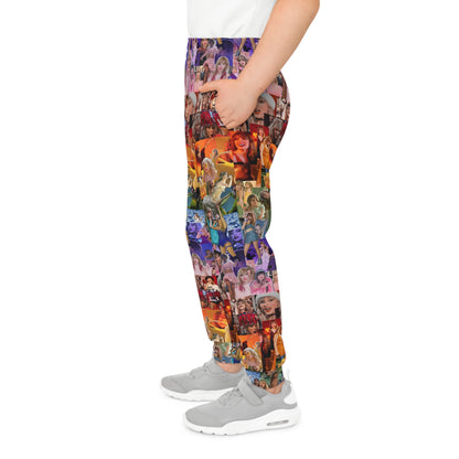 Taylor Swift Rainbow Photo Collage Youth Joggers