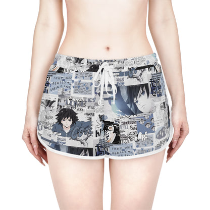 Demon Slayer Giyu Aesthetic Collage Women's Relaxed Shorts