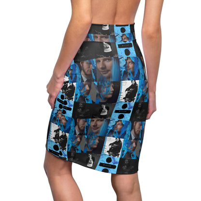 Ed Sheeran Divide Mosaic Women's Pencil Skirt