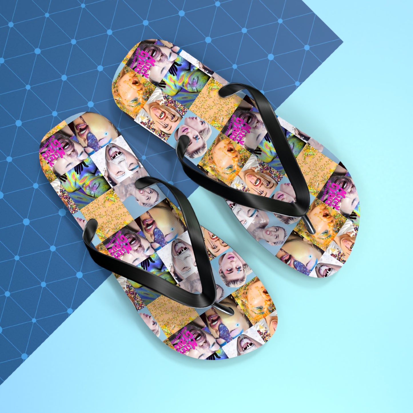 Miley Cyrus & Her Dead Petz Mosaic Flip Flops