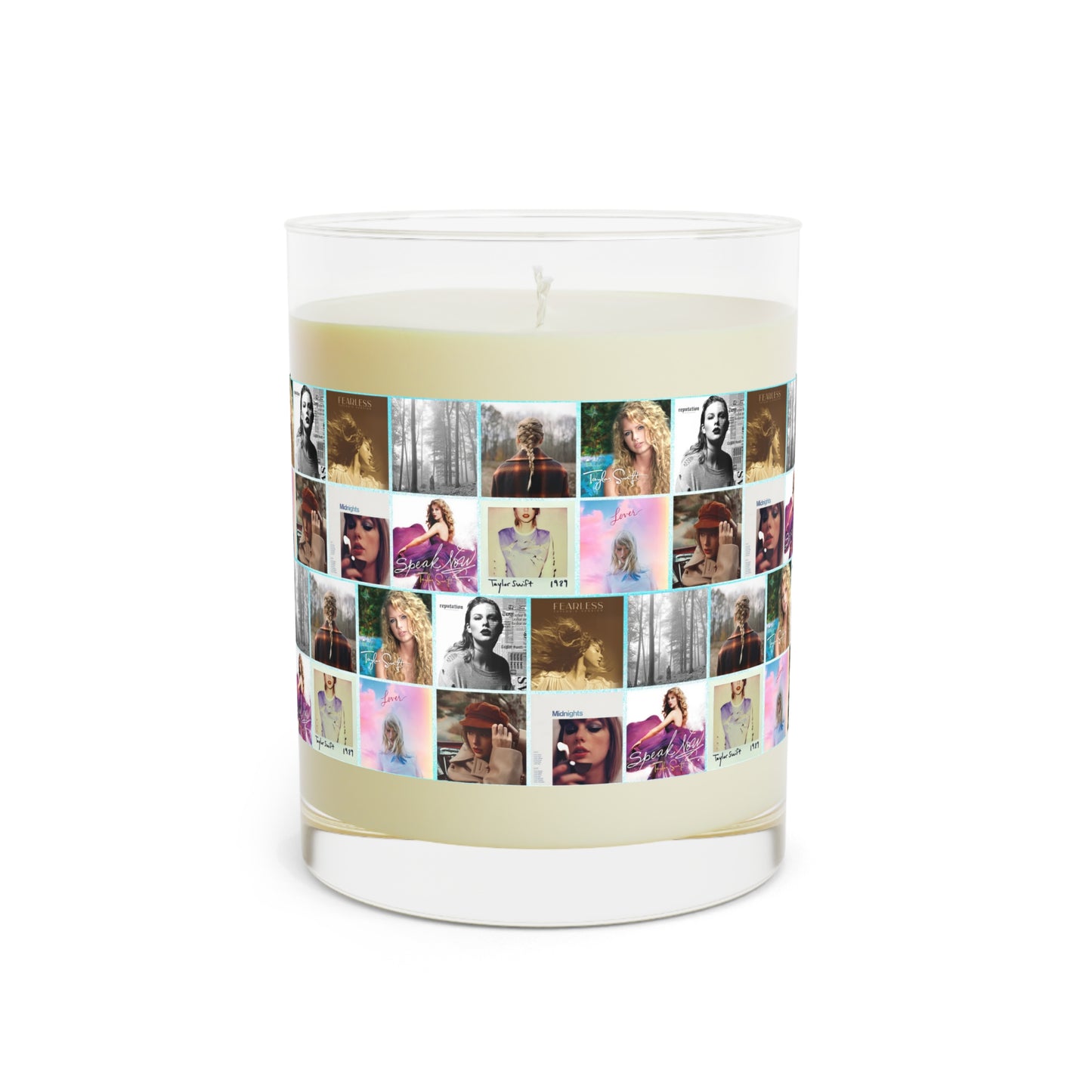 Taylor Swift Album Art Collage Full Glass Scented Candle