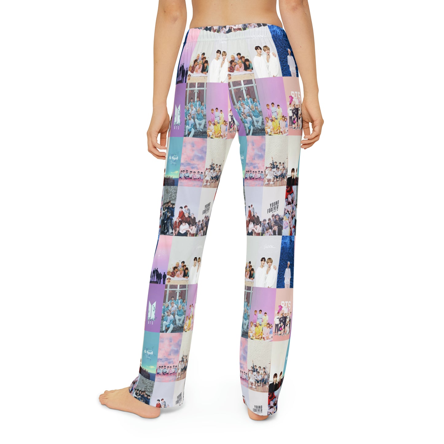 BTS Pastel Aesthetic Collage Kids Pajama Pants