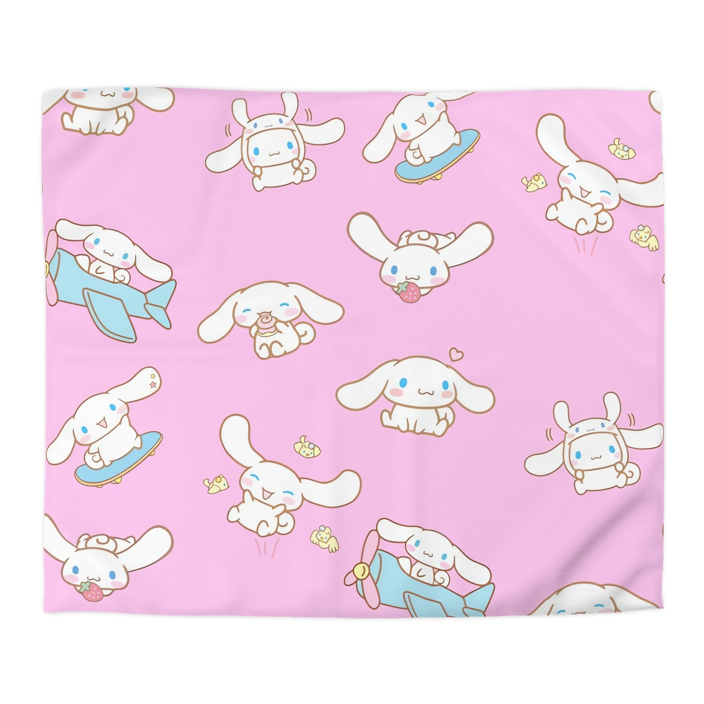 Cinnamoroll Playing Around Pattern Microfiber Duvet Cover