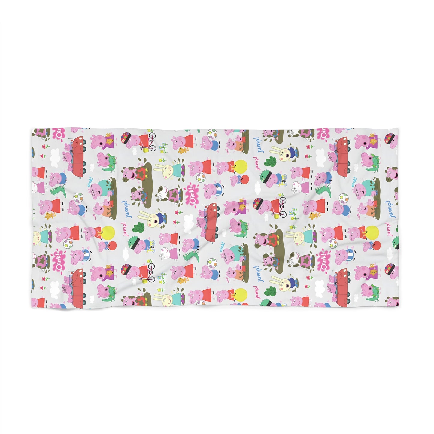 Peppa Pig Oink Oink Collage Beach Towel