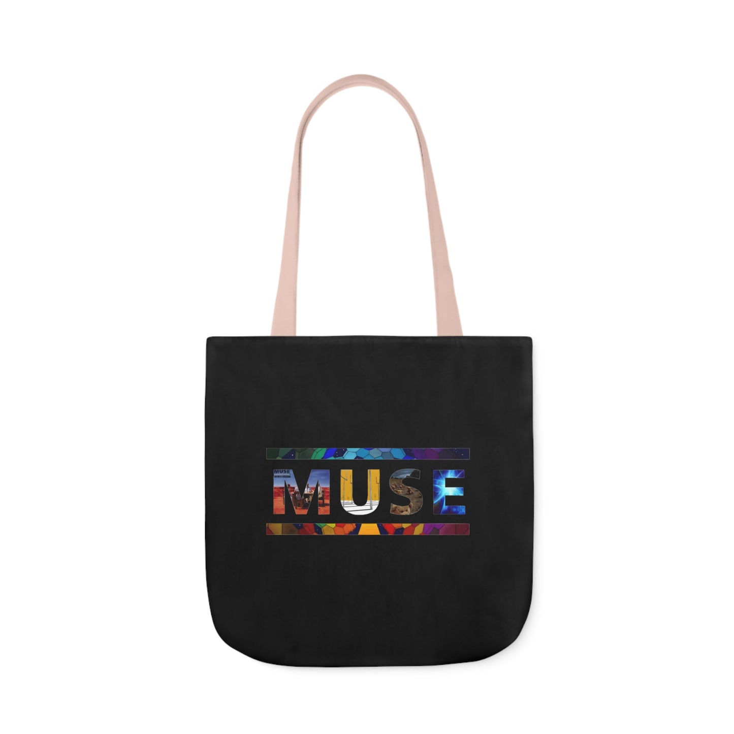 Muse Album Art Letters Polyester Canvas Tote Bag