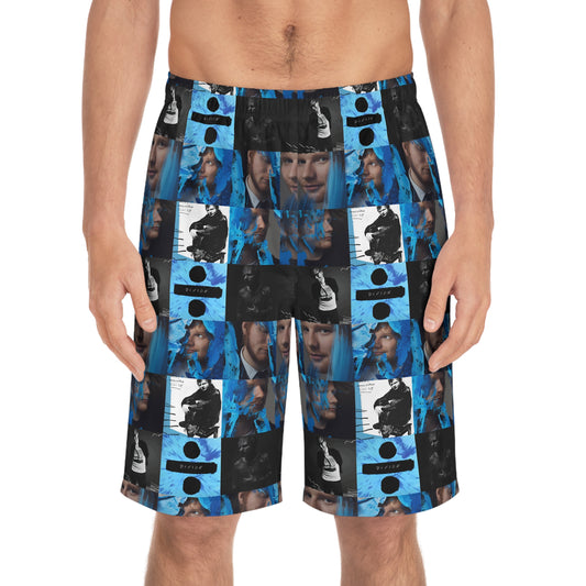 Ed Sheeran Divide Mosaic Men's Board Shorts