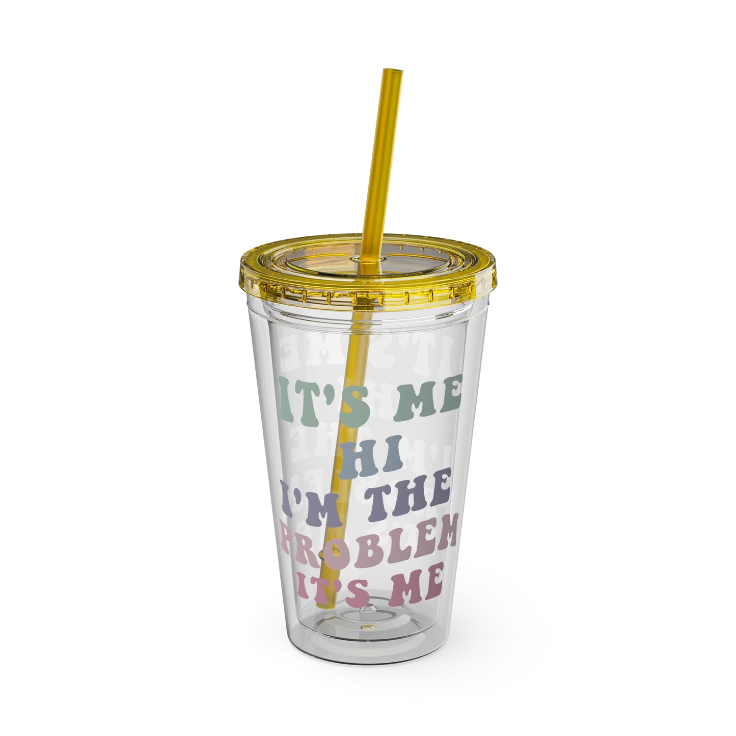 Taylor Swift It's Me Hi Sunsplash Tumbler with Straw