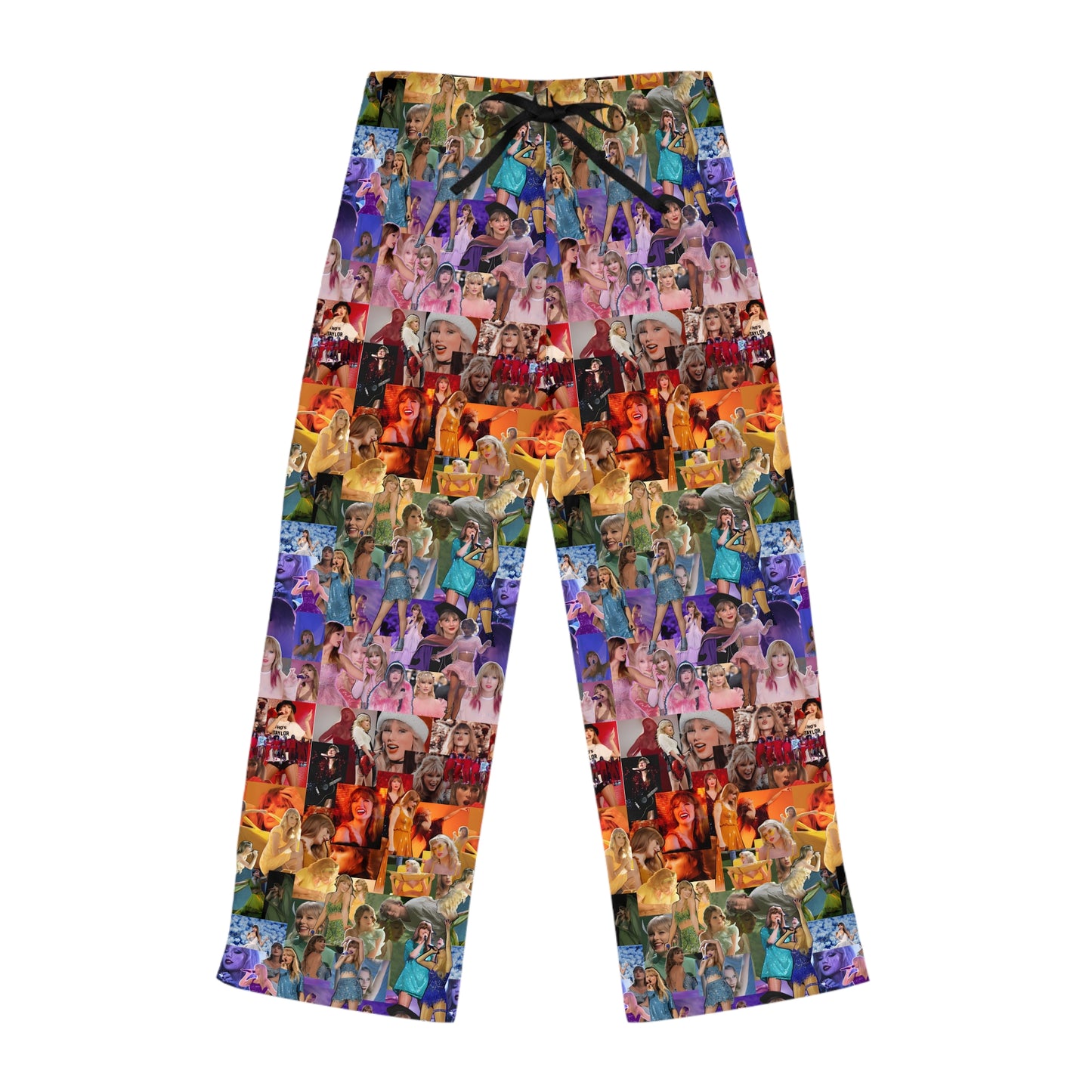 Taylor Swift Rainbow Photo Collage Women's Pajama Pants